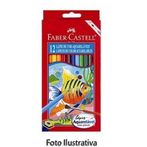 LAPIS 12 CORES AQUARELAVEL FABER