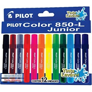 HIDROCOR JUMBO 12 CORES PILOT COLOR 850-L