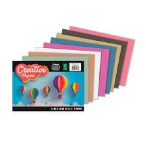 BLOCO CRIATIVO A4 40 FOLHAS 8 CORES 80G CREATIVE PAPER 8960  - BL